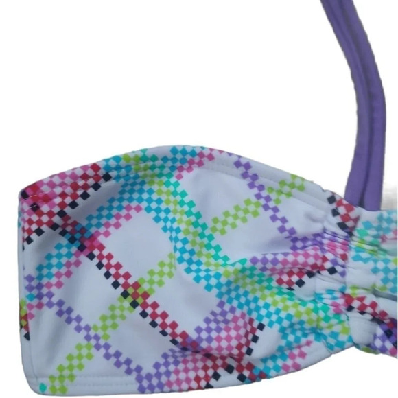 Op String Swim/Bathing Bikini Top, Rusched, XS - Picture 2 of 9